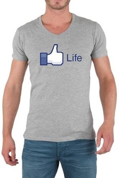 Playera Facebook Life Vida Facebook Like A La Moda!!!