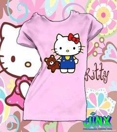 Playera O Blusa Hello Kitty 3 Diseños!! Con Osito De Felpa