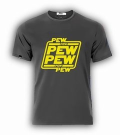 Playera De Star Wars Pew! Pew! Pew!, Han Solo Logo Amarillo