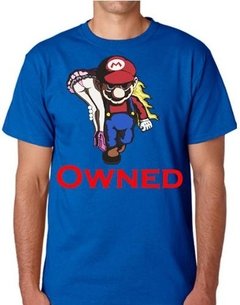 Playera O Camiseta Mario Bross Malvado Owned Bitch - comprar en línea