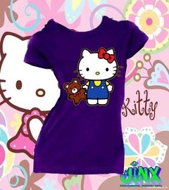 Playera O Blusa Hello Kitty 3 Diseños!! Con Osito De Felpa en internet