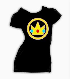 Playera Blusa Logo Princesa Corona De Peach Mario Bross! - tienda en línea