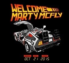 Playeras Volver Al Futuro Bienvenido Mcfly 21 Oct Aniversari - comprar en línea