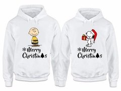 2 Sudaderas Snoopy Navidadeñas Parejas Charlie Y Snoopy