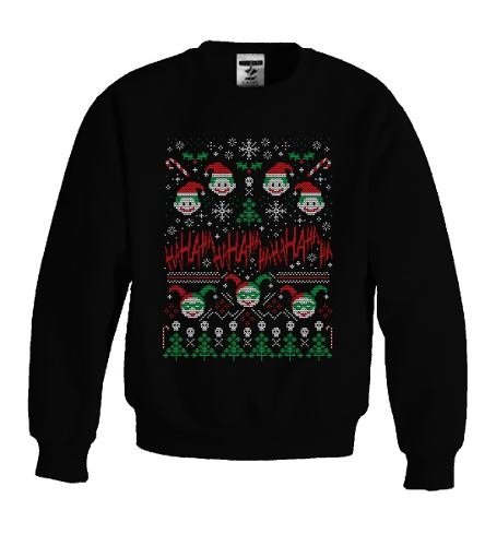 Sudadera De Batman Joker Y Harley Quinn Navidad Jajajajaja