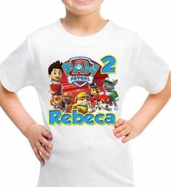 Playera Paw Patrol Fiesta Personalizada Especial