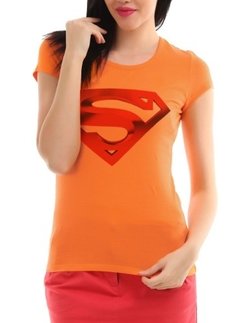 Playera O Blusa Superchica Logo Superman Mujer Tela Stretch