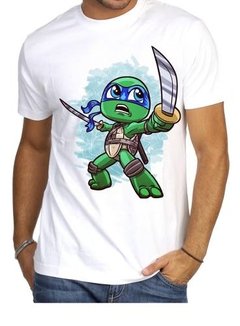 Playera Tortugas Ninja Rafael, Leonardo, Miguel, Disp Niños - tienda en línea
