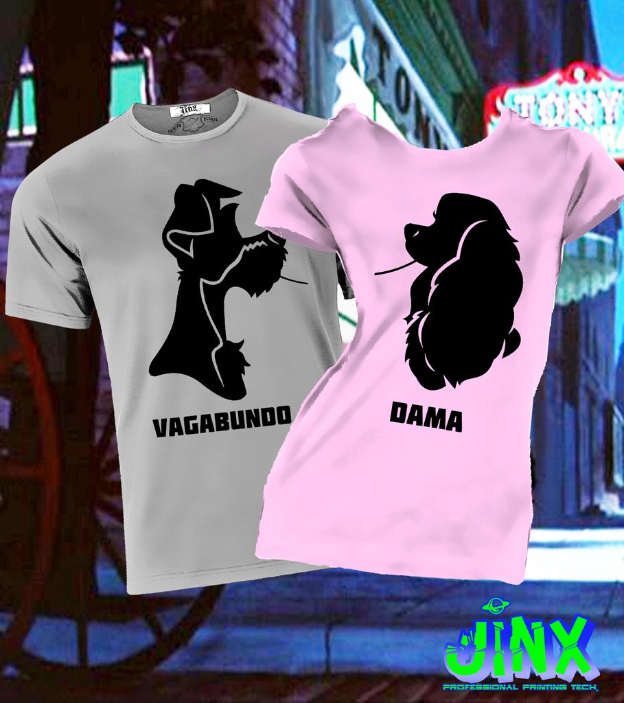 Playeras de la discount dama y el vagabundo