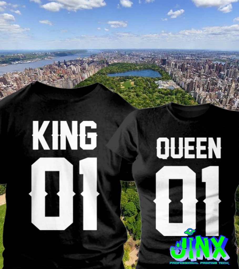 2 Playeras Para Pareja King Queen NY Comprar en Jinx