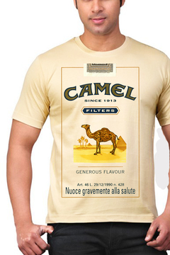 playera cigarros camel