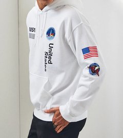 SUDADERA NASA Aeronautics Full Logos United States - comprar en línea