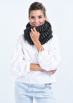 Cuello Bufanda circular tipo lana negro PN 500 ne - comprar online