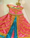 Dress luxo Pink Princesa Jasmine de 1 à 12 anos REF. lm0670
