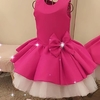 Dress Barbie Pink Sob-Medida 1 à 12 anos ref. lm0178