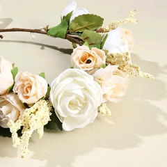 Coroas de flores de rosas artificiais realistas REF. lm0702 - comprar online