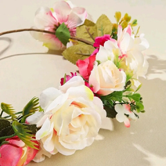 Coroas de flores de rosas artificiais realistas REF. lm0709 - comprar online