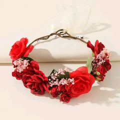 Coroas de flores de rosas artificiais realistas REF. lm0708 - comprar online