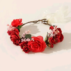 Coroas de flores de rosas artificiais realistas REF. lm0708
