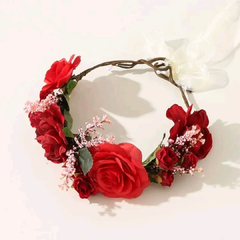 Coroas de flores de rosas artificiais realistas REF. lm0708 - Toda Xilique