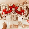 Tiara coroa modelo Anastácia com cristais vermelho REF. lm0403