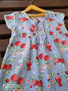 5850 vestido fibrana frutillas - comprar online