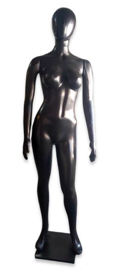 Imagen de MANIQUIES PLASTICO IRROMPIBLES DE DAMA FACETADA CON PASO IZQUIERDO