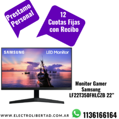 Monitor Gamer Samsung LF22T350FHLCZB 22” oferta exclusiva Electrolibertad