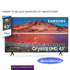 Smart TV 4K UHD Samsung 43" UN43TU7000 Electrolibertad