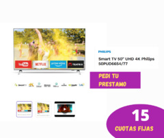 Smart TV 50" UHD 4K Philips 50PUD6654/77 Electrolibertad