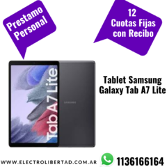 Tablet Samsung Galaxy Tab A7 Lite oferta exclusiva Electrolibertad