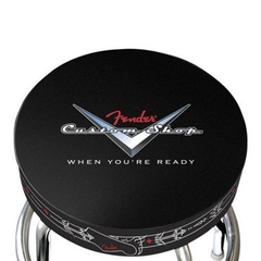FENDER Banqueta | Bar con logo Fender | Custom Shop | 24 pulgadas de Altura - comprar online