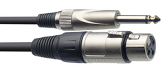 STAGG Cable de micrófono, XLR / Jack Plug Mono 6 Mts. (20 ') Desbalanceado - SMC6XP - comprar online