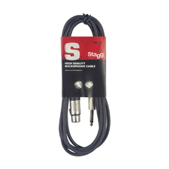 STAGG Cable de micrófono, XLR / Jack Plug Mono 6 Mts. (20 ') Desbalanceado - SMC6XP