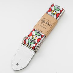 HIPSTRAP STAINED GLASS RED CORREA PARA GUITARRA Y BAJO