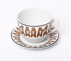 Taza y plato de té Osos