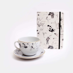 KIT INSPIRACION · TAZA & PLATO + CUADERNO AMOR