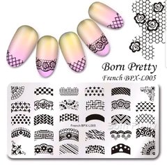 Nail Art Stamping BORN PRETTY French BPX-L005