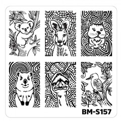 Bundle Monster Nail Art Stamping Plates- BM-S157
