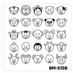 Bundle Monster Nail Art Stamping Plates- BM-S158