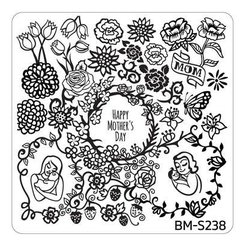 Bundle Monster Nail Art Stamping Plates- BM-S238