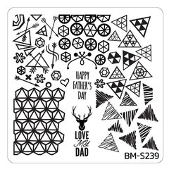 Bundle Monster Nail Art Stamping Plates- BM-S239