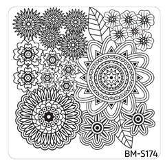 Bundle Monster Nail Art Stamping Plates- BM-S174