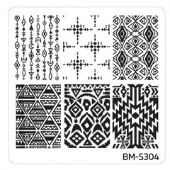 Bundle Monster Nail Art Stamping Plates- BM-S304