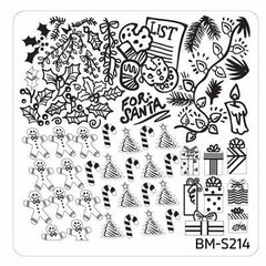 Bundle Monster Nail Art Stamping Plates- BM-S214
