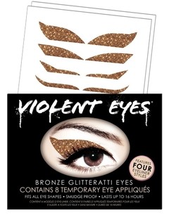 Violent Eyes - Bronze Glitteratti - Apliques temporarios