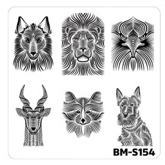 Bundle Monster Nail Art Stamping Plates- BM-S154