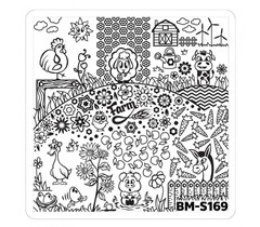 Bundle Monster Nail Art Stamping Plates- BM-S169