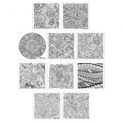 Bundle Monster 10pc Paisley Flow Stamping Plates Collection