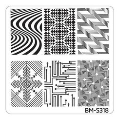 Bundle Monster Nail Art Stamping Plates- BM-S318